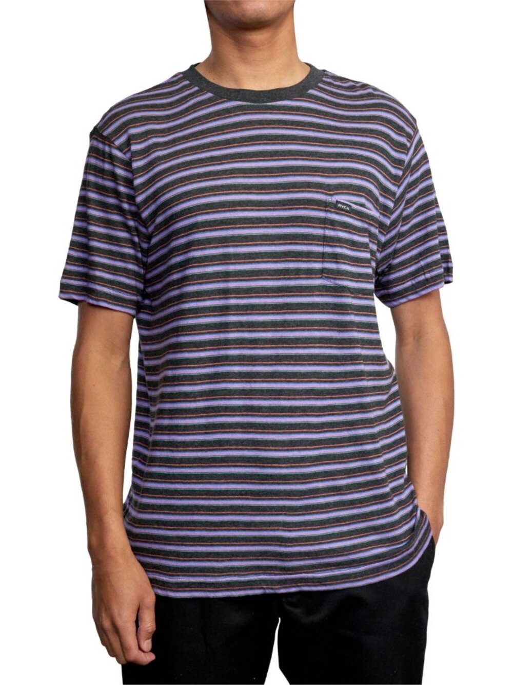 RVCA Mens Knit Crew Neck T-Shirt